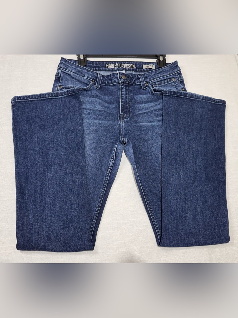 Harley-Davidson Women's Rider Flex Comfort Medium Wash Boot Cut Jeans Sz 30